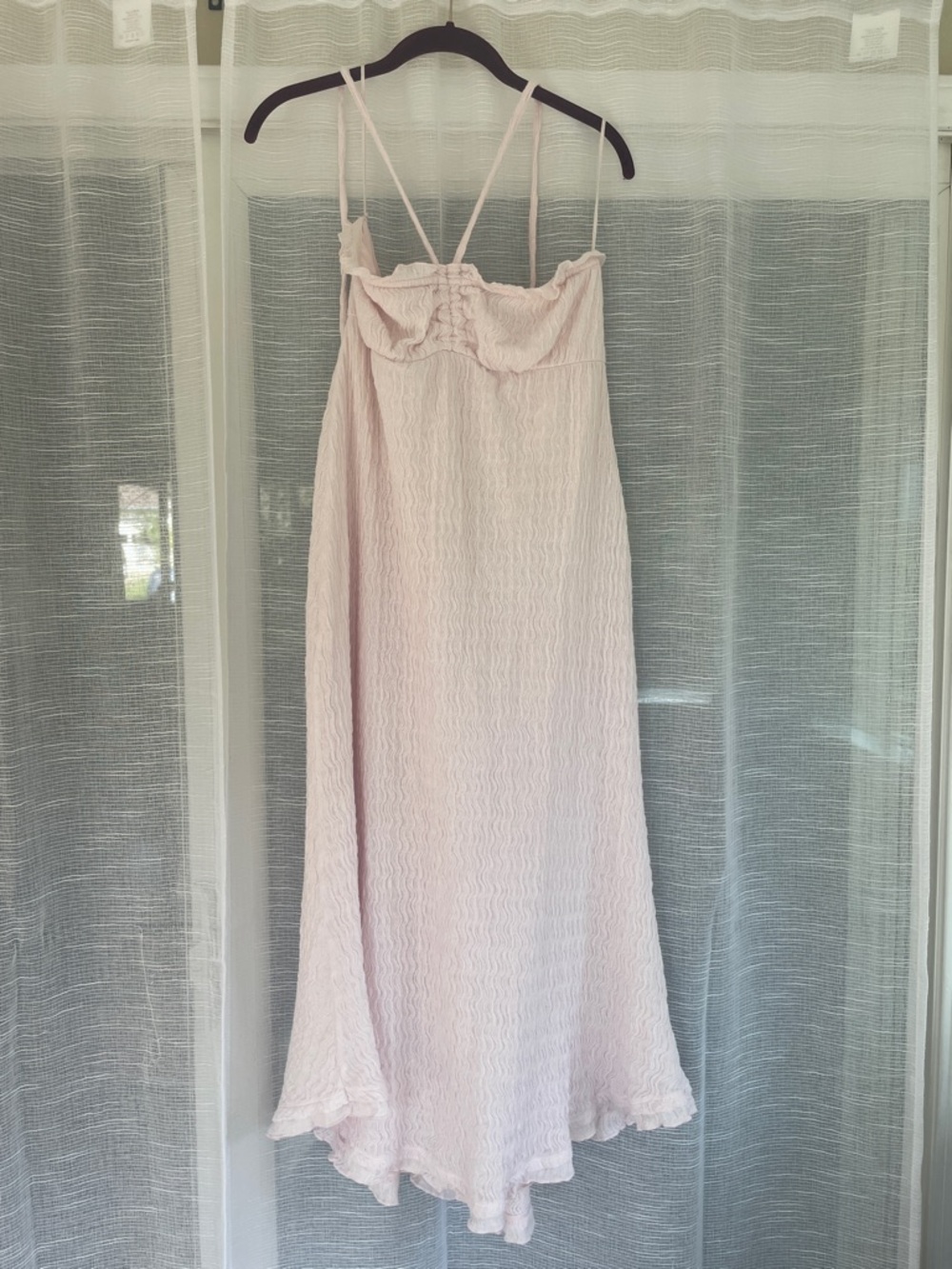 Free People Strapless Pale Pink Maxi Dress Amelia dress
